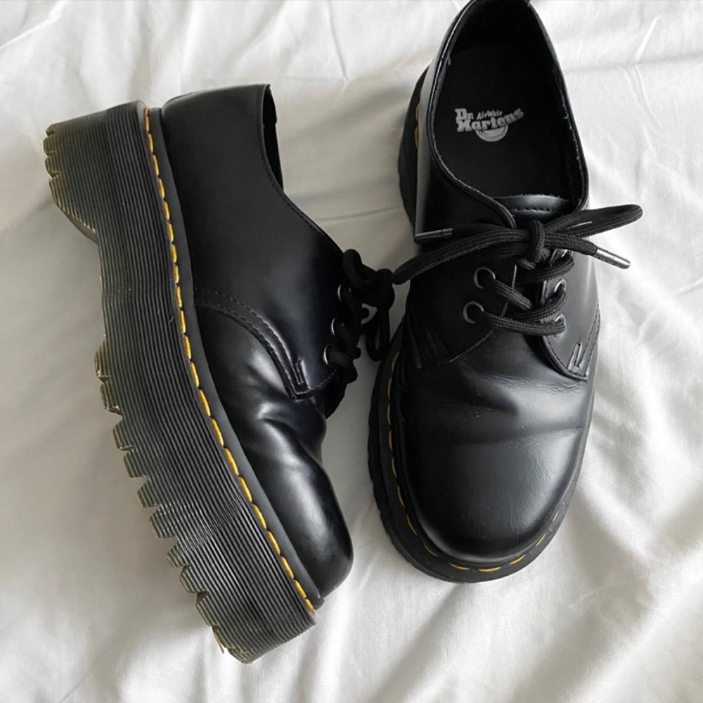 DR. MARTEN 1461 SMOOTH LEATHER PLATFORM SHOES